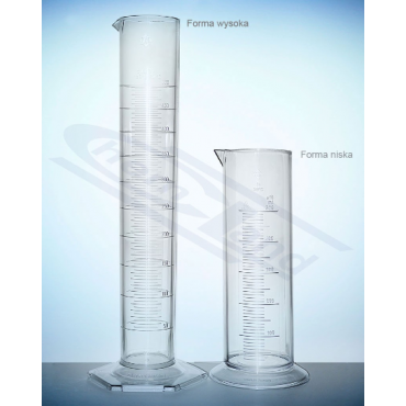 Cylinder SAN kl.B skala tłoczona niski