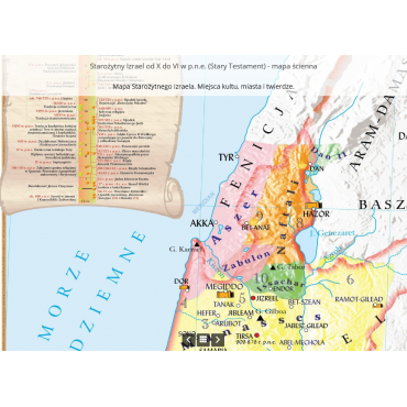 Starożytny Izrael od X do VI w p.n.e. (Stary Testament) - mapa ścienna