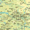 Mapa ścienna polski ? fizyczna 1:500 000