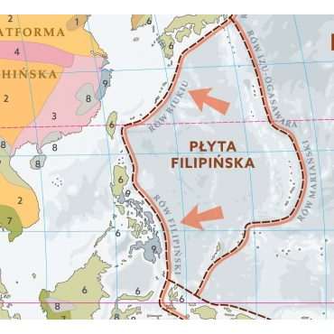 Mapa Świat budowa geologiczna