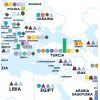 Mapa ścienna świata gospodarcza