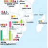 Mapa ścienna świata gospodarcza