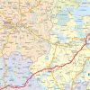 Mapa ścienna województwa warmińsko-mazurskiego ? administracyjno-drogowa