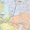 Mapa ścienna województwa zachodniopomorskiego ? administracyjno-drogowa