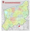 Mapa ścienna województwa zachodniopomorskiego ? administracyjno-drogowa