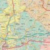 Mapa ścienna województwa podkarpackiego - administracyjno-drogowa