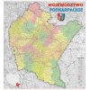Mapa ścienna województwa podkarpackiego - administracyjno-drogowa