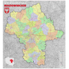Mapa ścienna województwa mazowieckiego