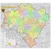 Mapa ścienna województwa dolnośląskiego - administracyjno-drogowa