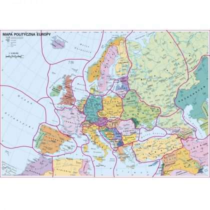 Europa polityczna - puzzle magnetyczne XXL