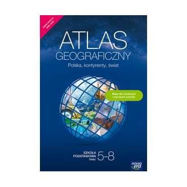 Atlas geograficzny Polska, kontynenty, świat