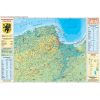 Województwo pomorskie - ścienna mapa fizyczna i mapa Kaszub