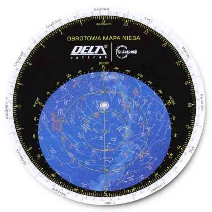 Obrotowa mapa nieba delta optical