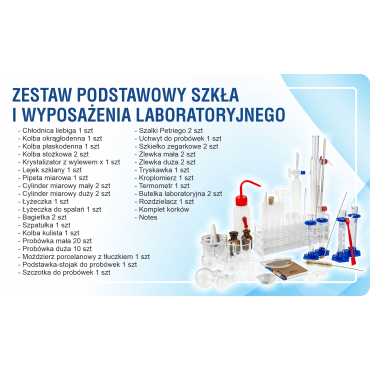 Zestaw szkła laboratoryjnego - Mały chemik